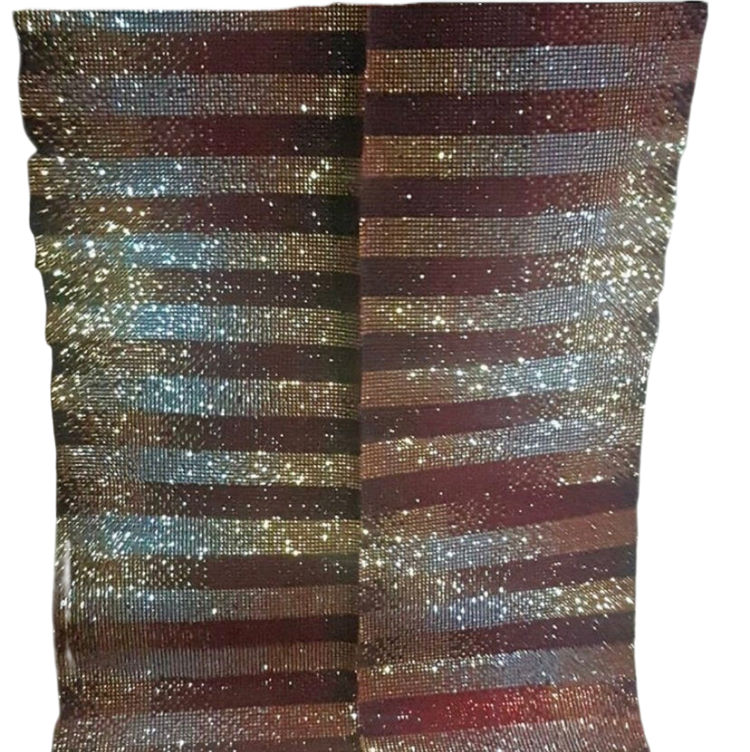 Bedazzled bridal asooke headtie and sash - Dimaz