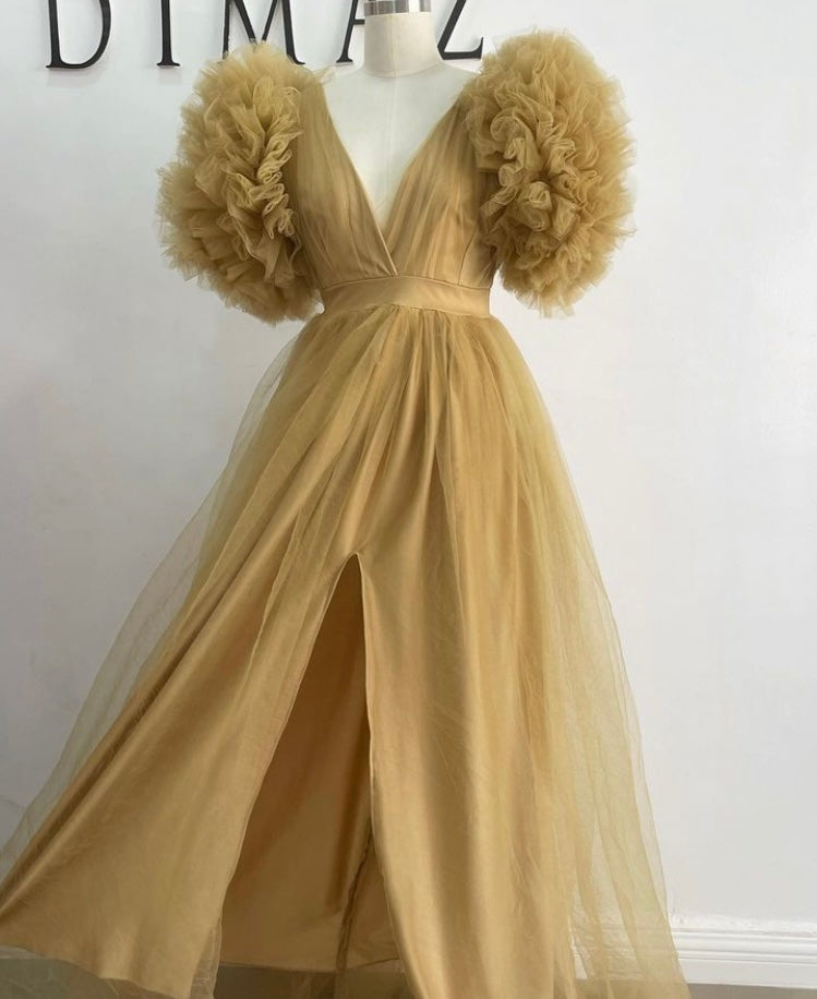 Gold Ixora Dress