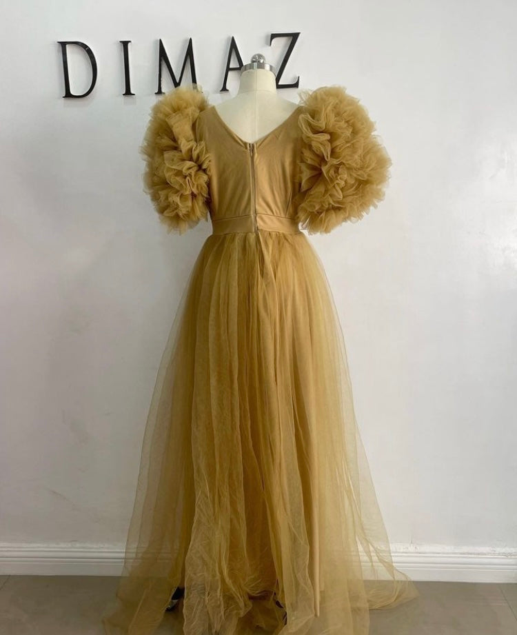 Gold Ixora Dress