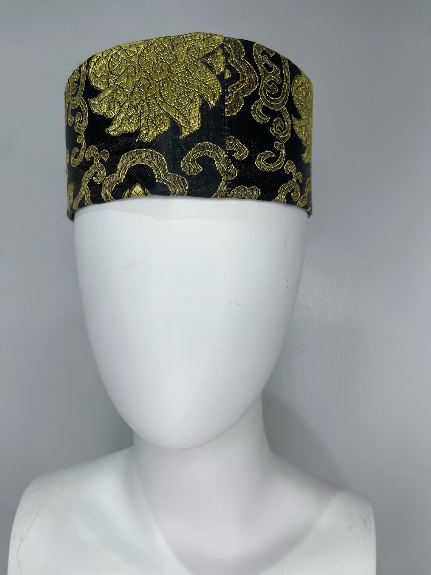 Gold and Black African Hat