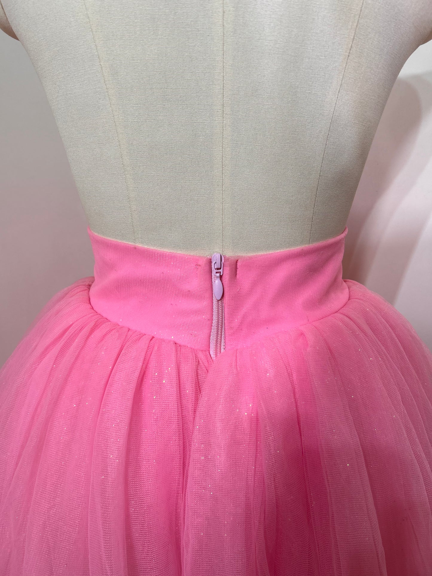 Pink Shimmer Tulle Skirt