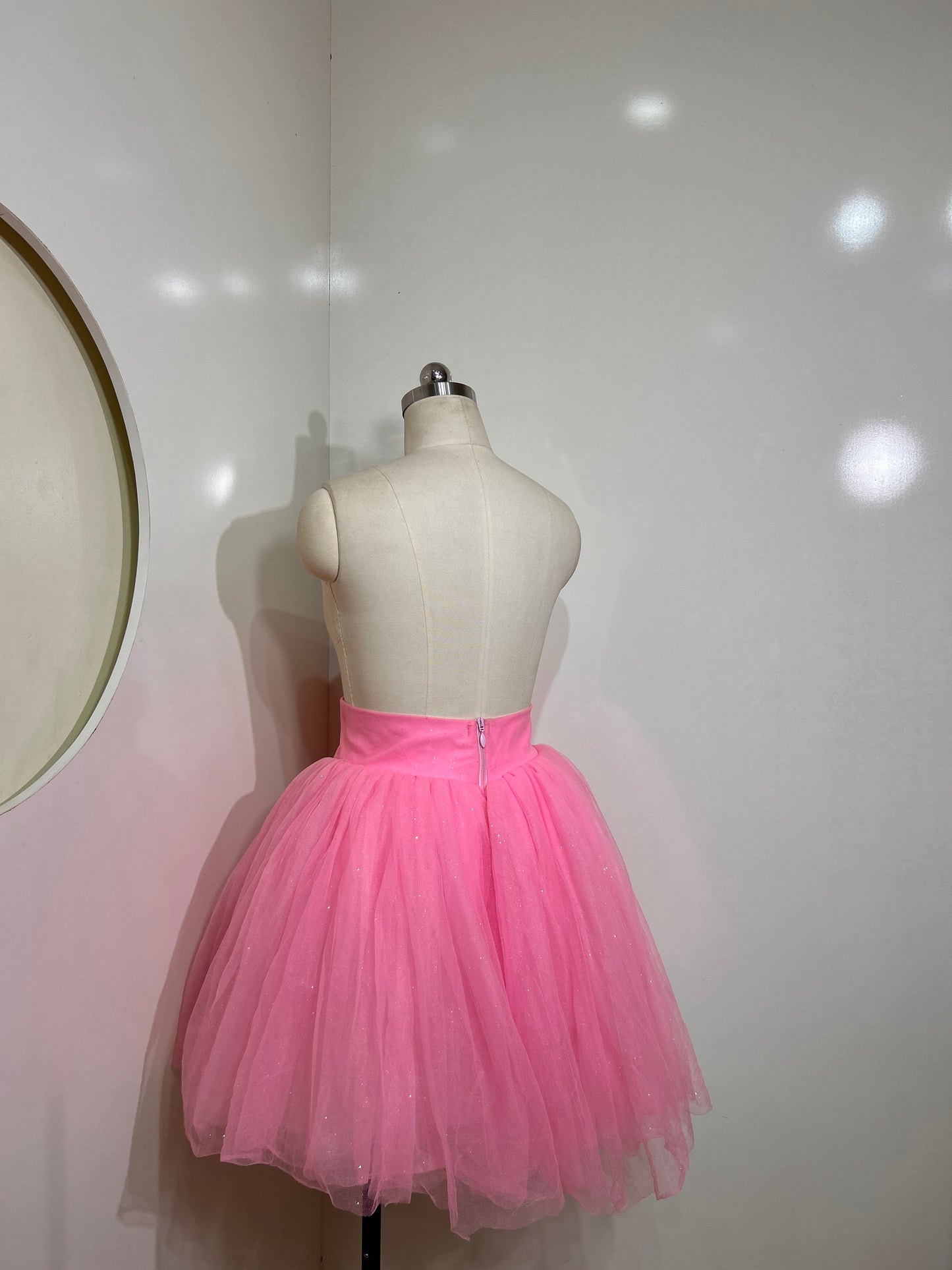 Pink Shimmer Tulle Skirt