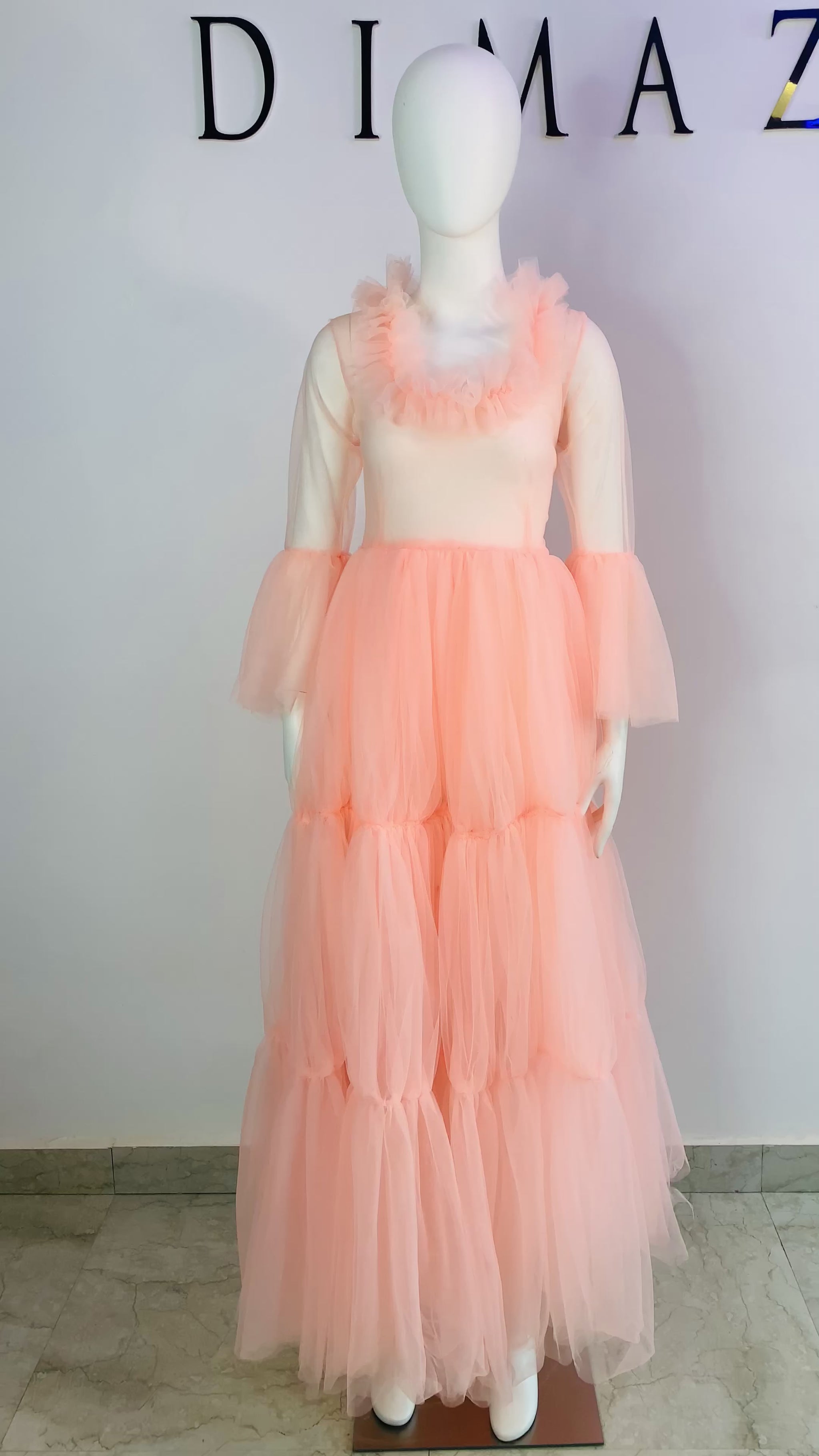 Tulle Maxi Dress by Dimaz Brand