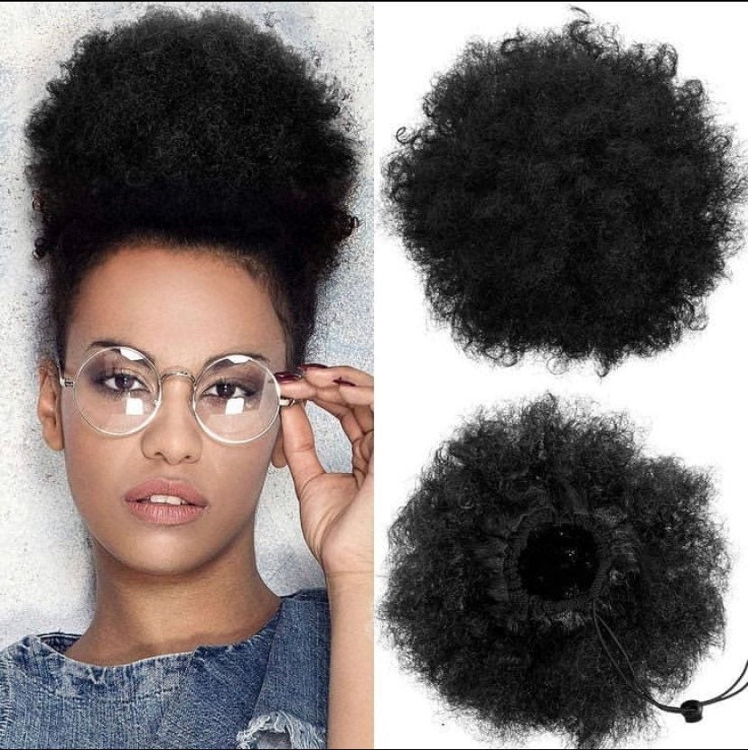 Afro Bun  Puff Wig