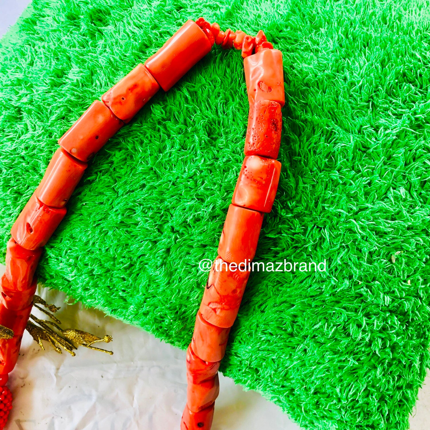 Antique Red precious gemstone jewelry set - Dimaz