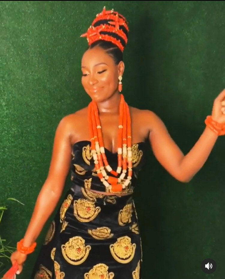 Isiagu African Igbo Bride Outfit - Dimaz