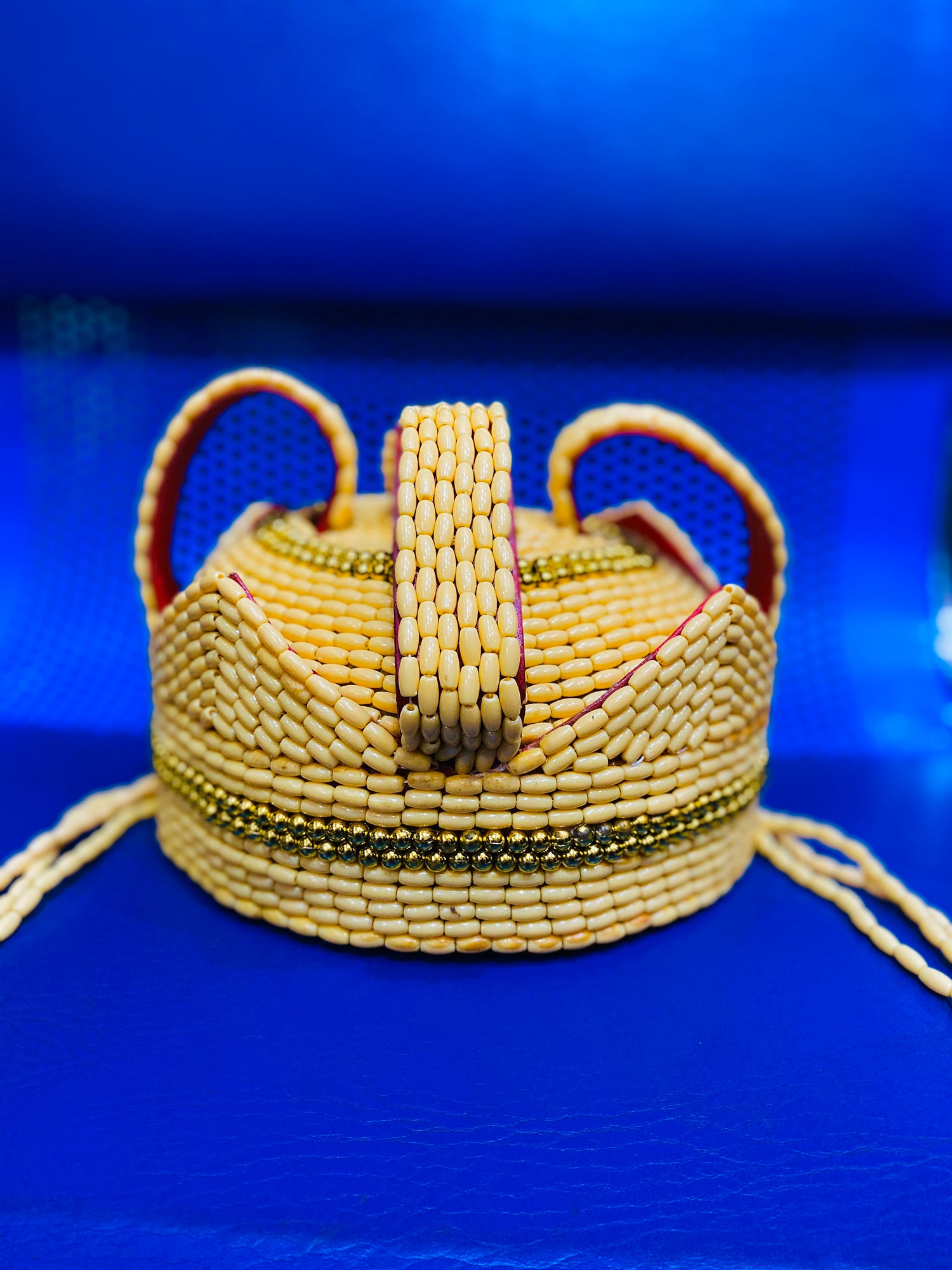 chieftaincy african beaded cap/hat - Dimaz