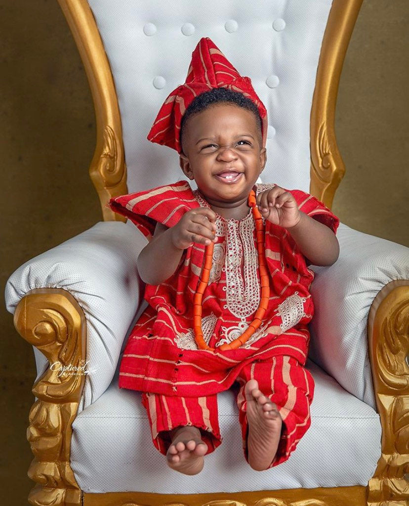Red African boy clothing - Dimaz