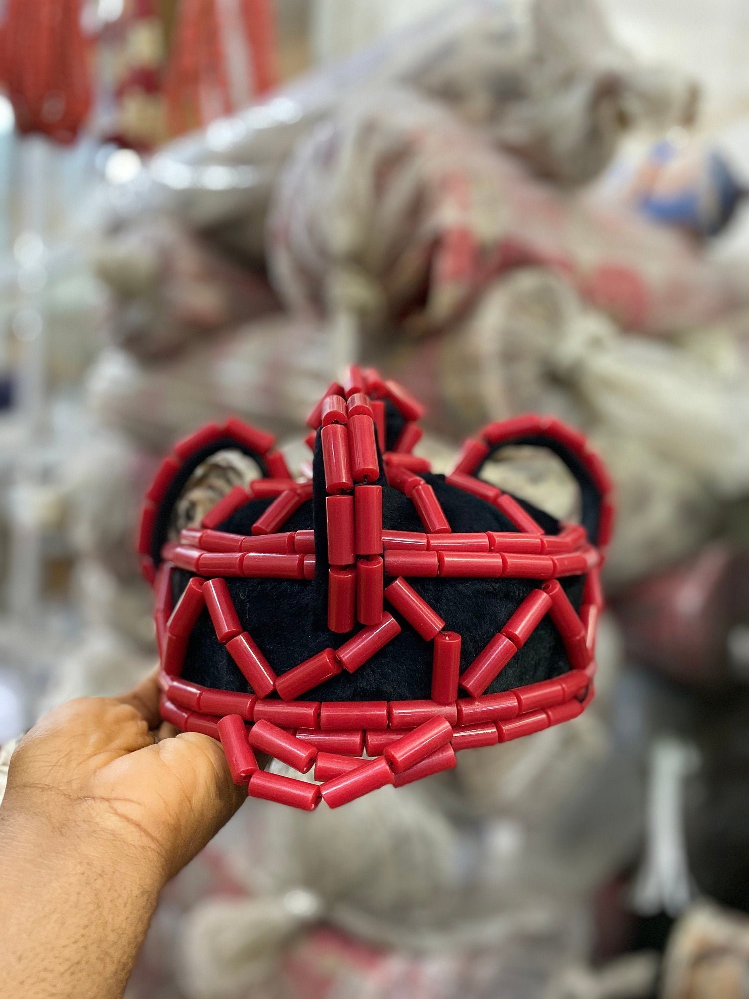 Edo/Benin bridal headpiece - Dimaz