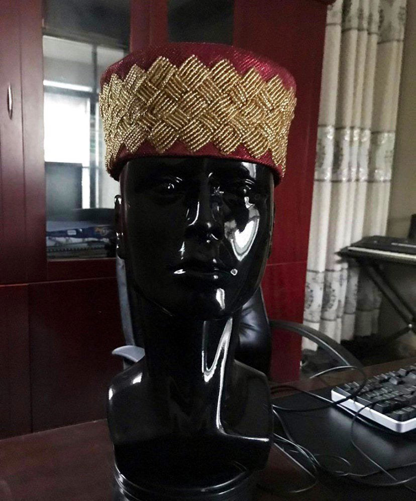Custom design african beaded hat/cap - Dimaz