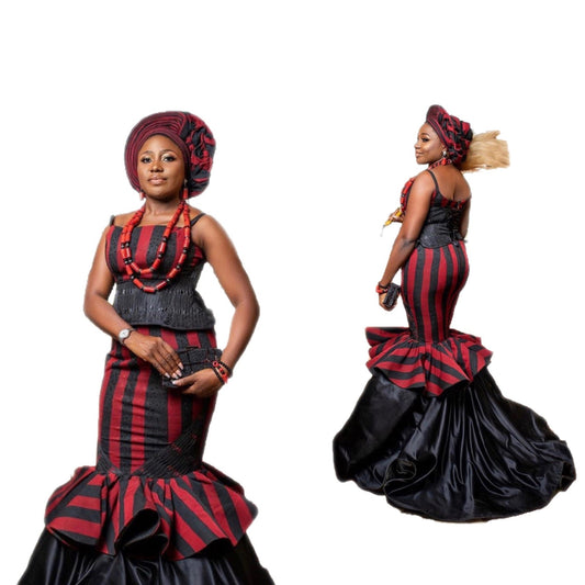 Idoma African bride wedding outfit - Dimaz